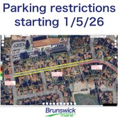 Jordan Ave parking restrictions map