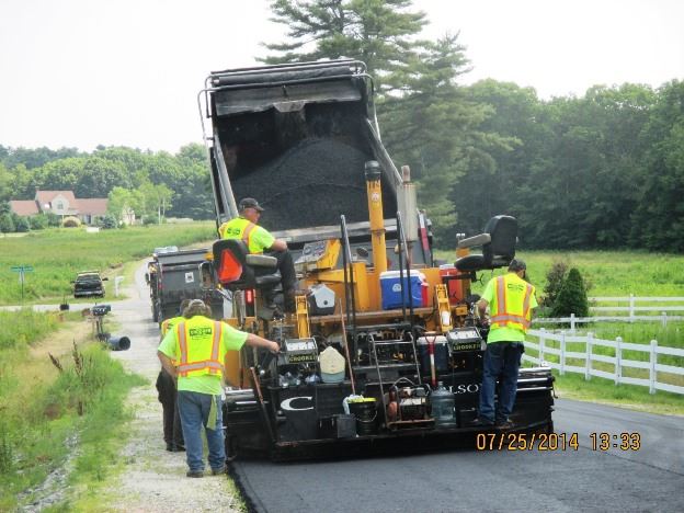 Public Works Crew Paving Streets